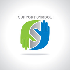 creative hand concept vector illustration 