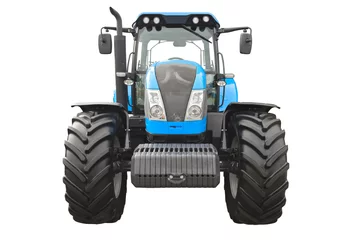 Deurstickers Agricultural tractor © stefan1179