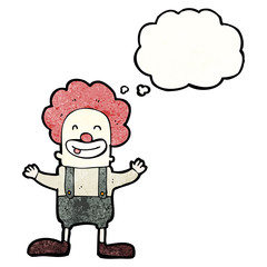 cartoon retro circus clown