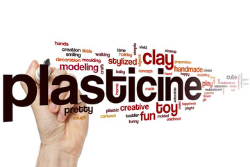 Plasticine word cloud