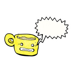 coffee cup cartoon character