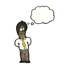 cartoon friendly businessman
