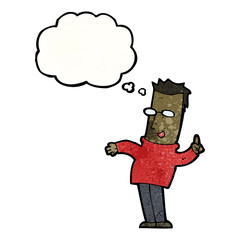 cartoon man with great idea