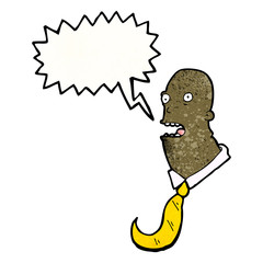 cartoon shouting boss