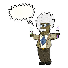genius scientist cartoon
