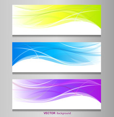Obraz premium Set of color banner