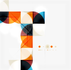 Obraz premium Semicircle triangle pattern