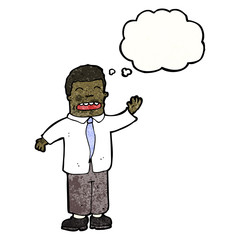 cartoon man thinking