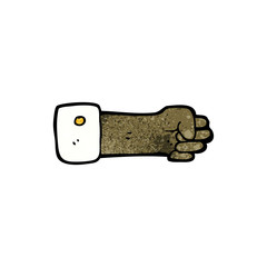 cartoon clenched fist symbol