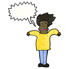 cartoon man shrugging shoulders