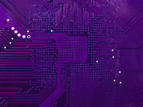 purple circuit board