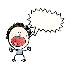 shouting woman with speech bubble
