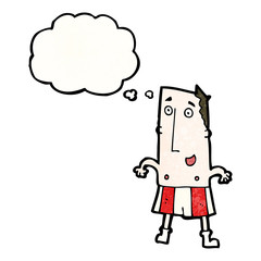 cartoon man in underpants
