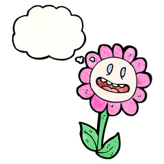 flower cartoon character