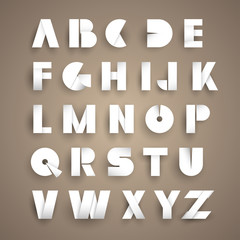 Paper alphabet