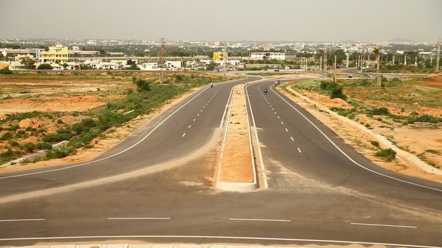 Roads in Hyderabad India