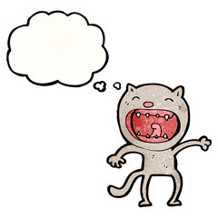 cartoon crazy cat