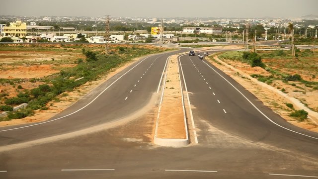 Roads in Hyderabad India