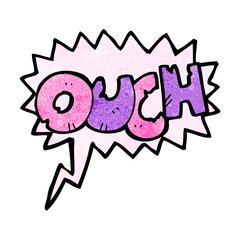 comic book ouch sign
