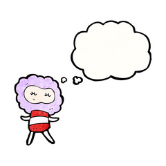 cartoon little cloud head creature