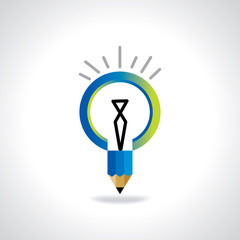 bulb idea concept vector illustration 