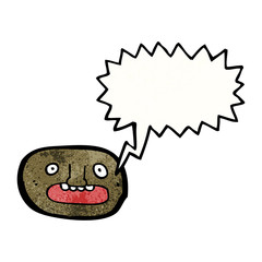 cartoon frightened face