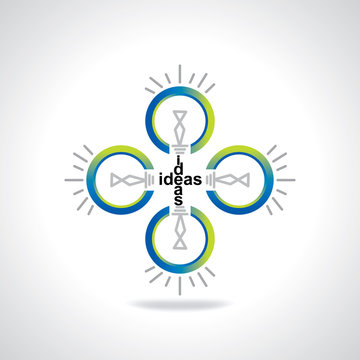 bulb idea concept vector illustration 