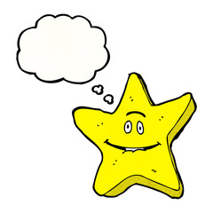 cartoon star with speech bubble