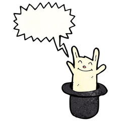 rabbit in hat trick cartoon