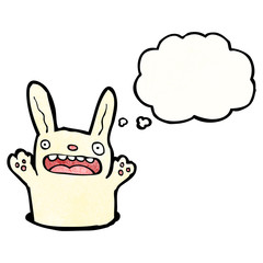 cartoon rabbit in hole