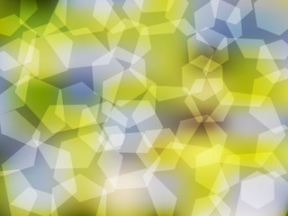 Abstract blur polygons with mesh background