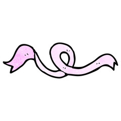 cartoon pink ribbon