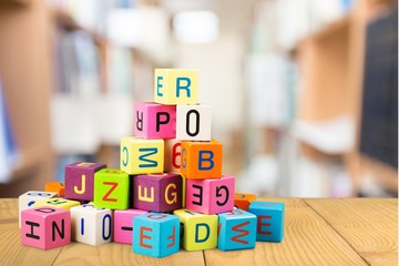 Toy, block, alphabet.