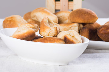 hot pandesal for breakfast, famous bread in the Philippines