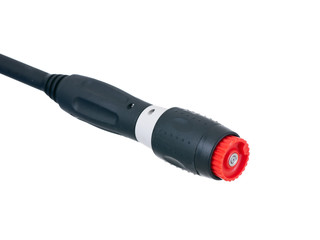 Pressure washer red nuzzle isolated on white background