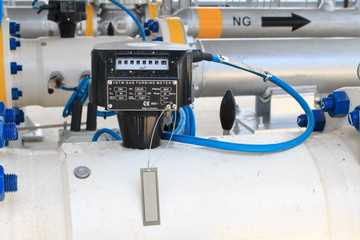 Pipeline gas counter
