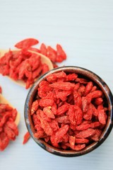 Red dried goji berries