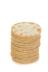 stack of water crackers