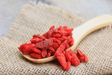 Red dried goji berries