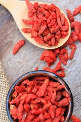 Red dried goji berries