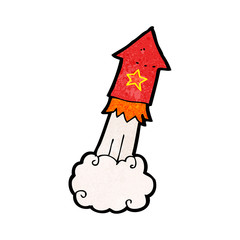 cartoon rocket
