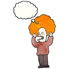 cartoon man with huge ginger hair freaking out