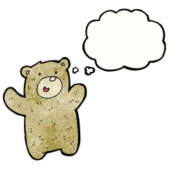 cartoon happy teddy bear