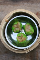 Chinese steamed shrimp dumplings