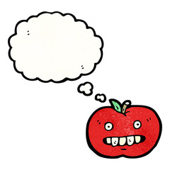 ugly apple cartoon