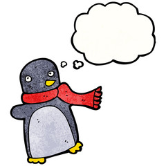 funny cartoon penguin