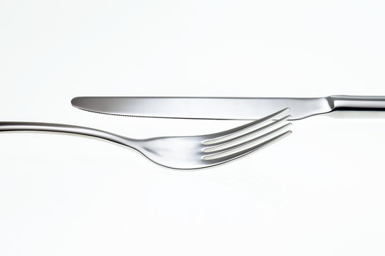 Fork and Knife isolated on white background.