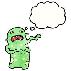 cartoon alien monster