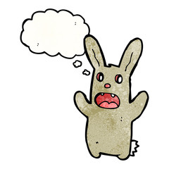 spooky zombie rabbit cartoon