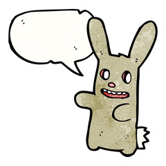 cartoon spooky rabbit